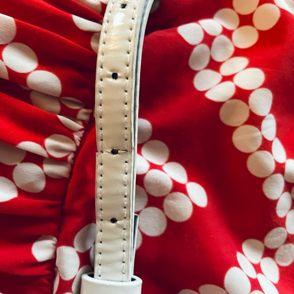 Pink Owl red shift dress with white chevron pattern. Size Small. Used condition. - Picture 5 of 6